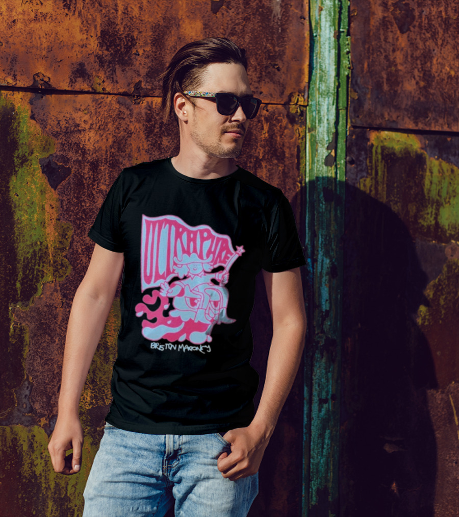Briston Maroney Ultrapure Pink And Blue Caricature T-Shirt