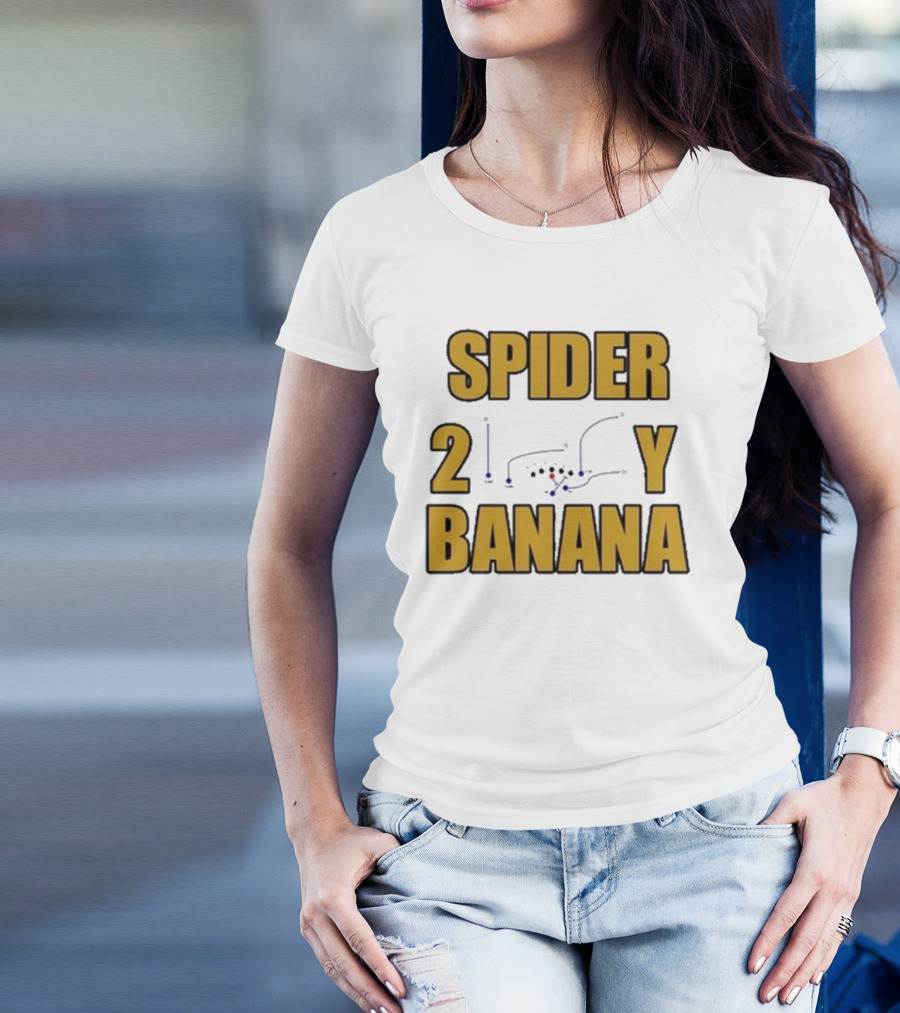 Jon Gruden Spider 2 Y Banana Football Play Diagram T-Shirt