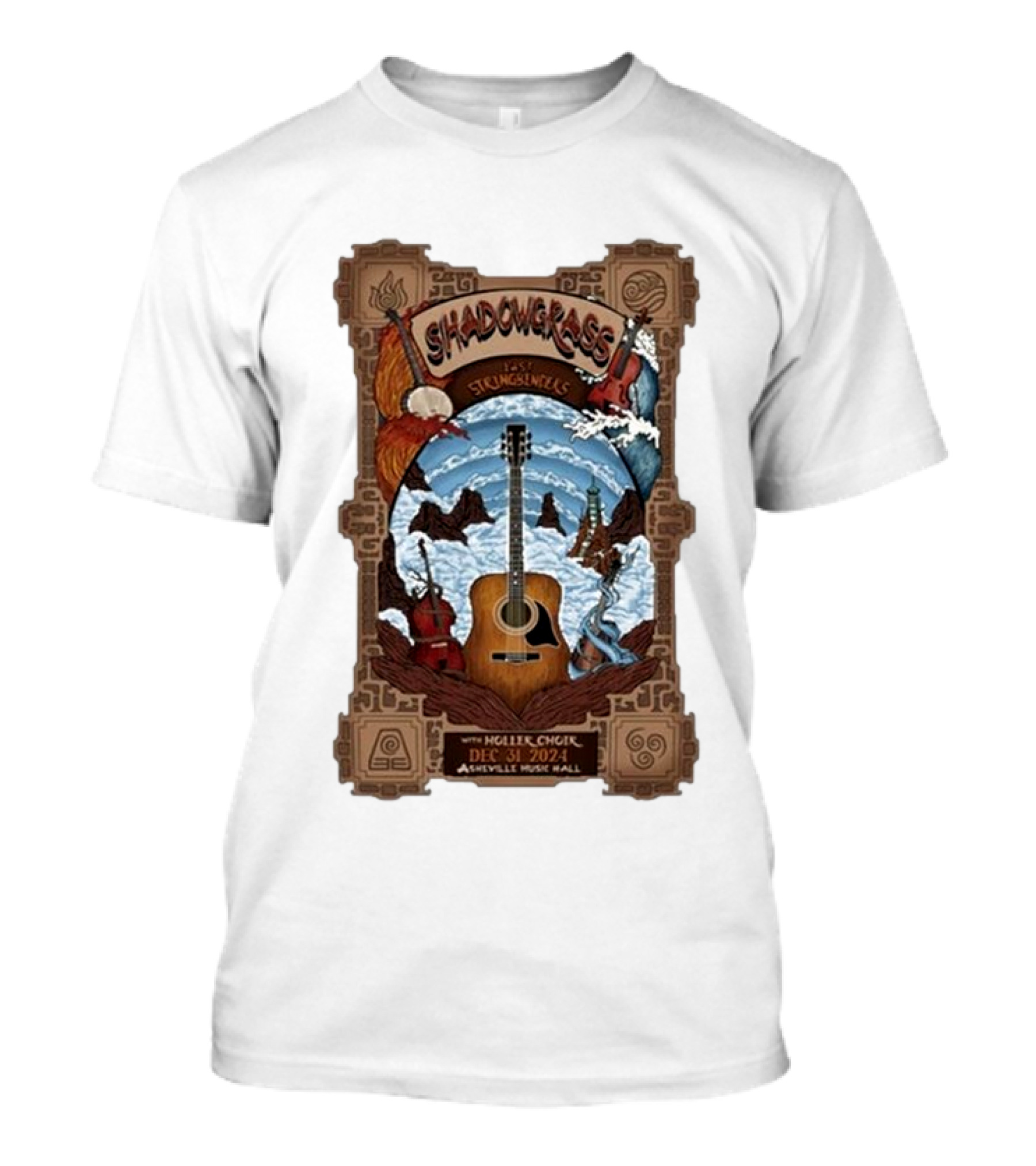 Shadowgrass Last Strumgellis With Hellbender Dec 31 2024 Asheville Music Hall T-Shirt
