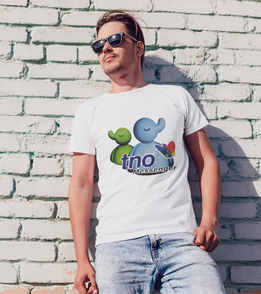 TNO Messenger Cute Elephant Avatars With Colorful Butterfly T-Shirt