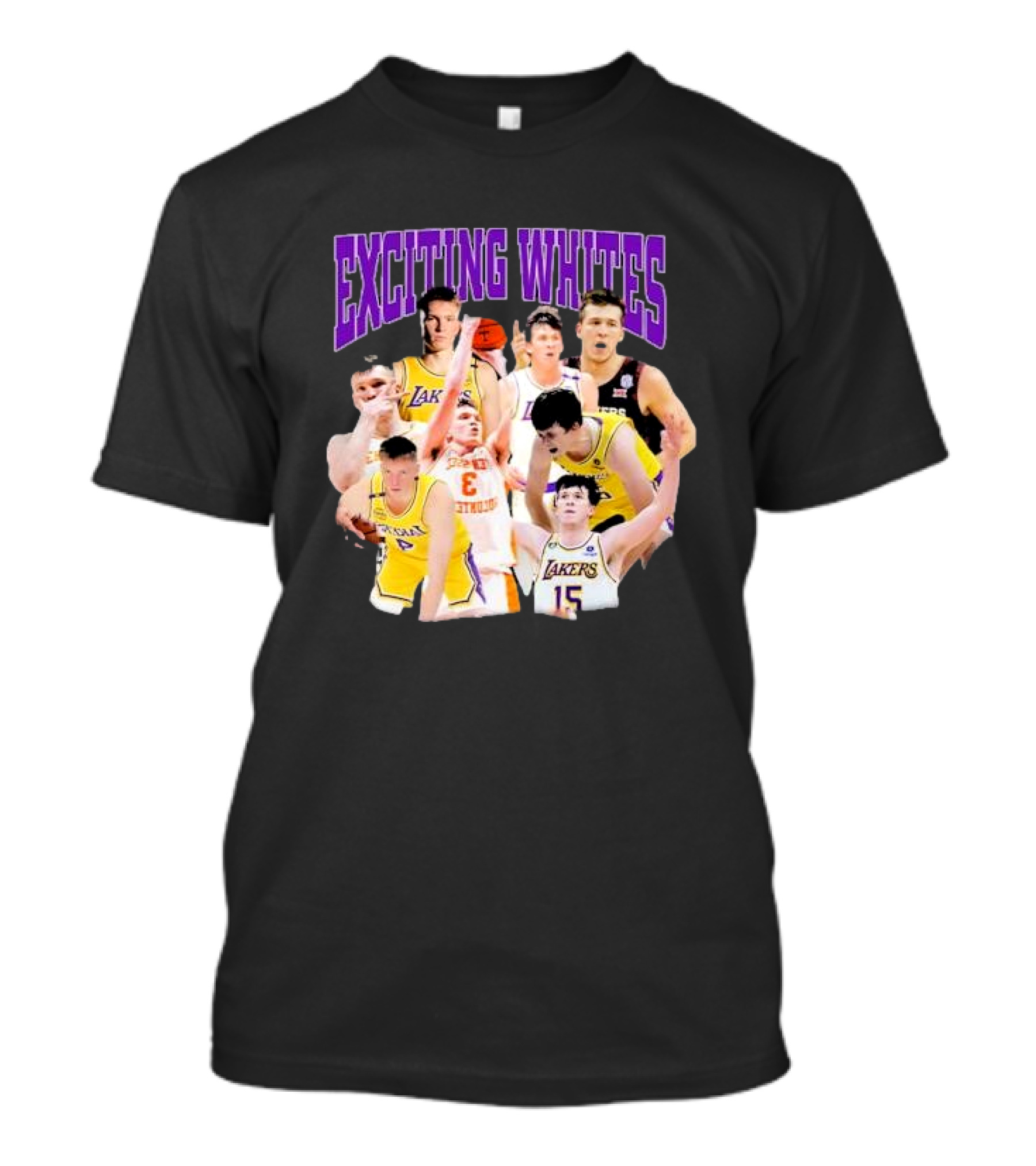 Exciting Whites Dalton Knecht Austin Reaves Lakers Basketball T-Shirt