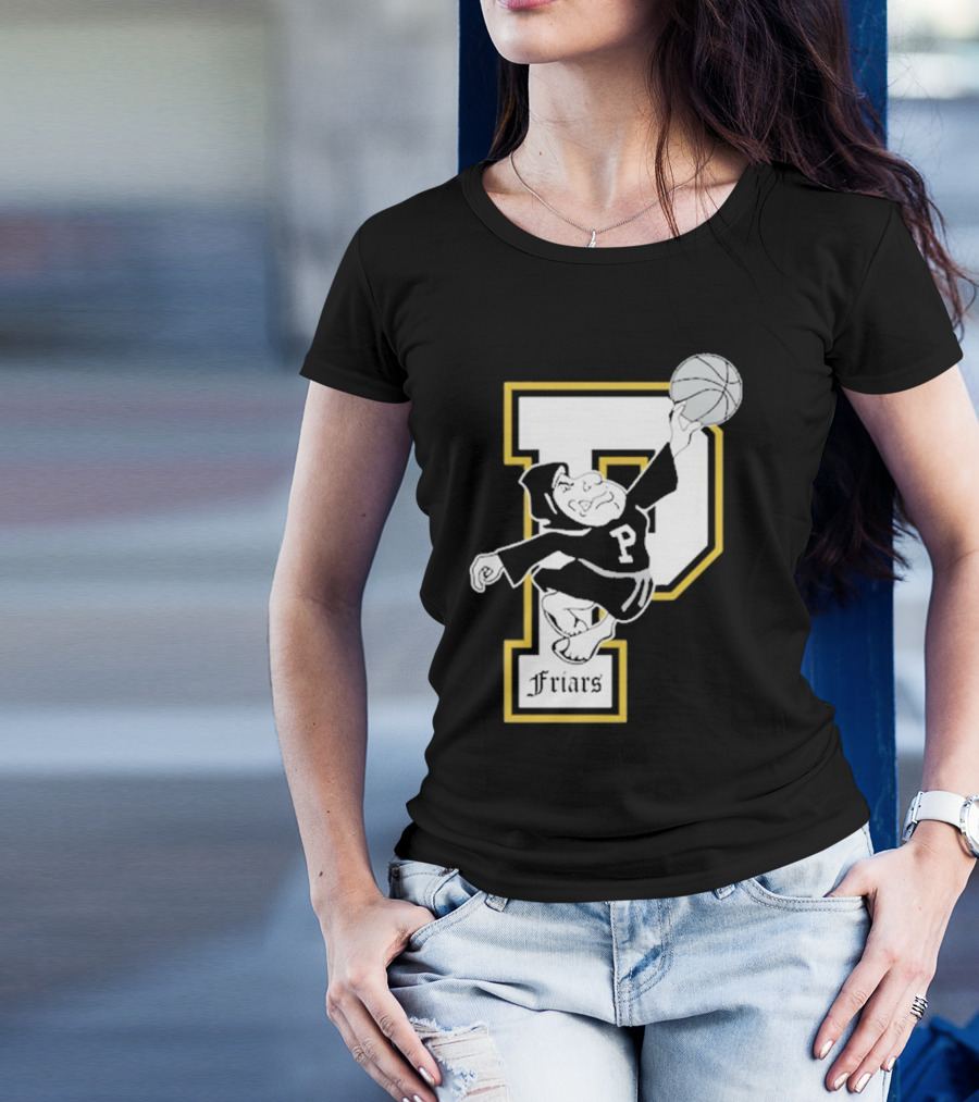 P Friars Basketball Dunking Mascot T-Shirt