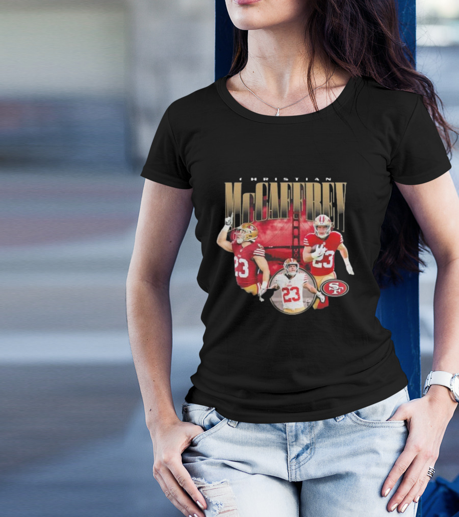 Christian McCaffrey San Francisco 49ers Iconic Performance 23 T-Shirt