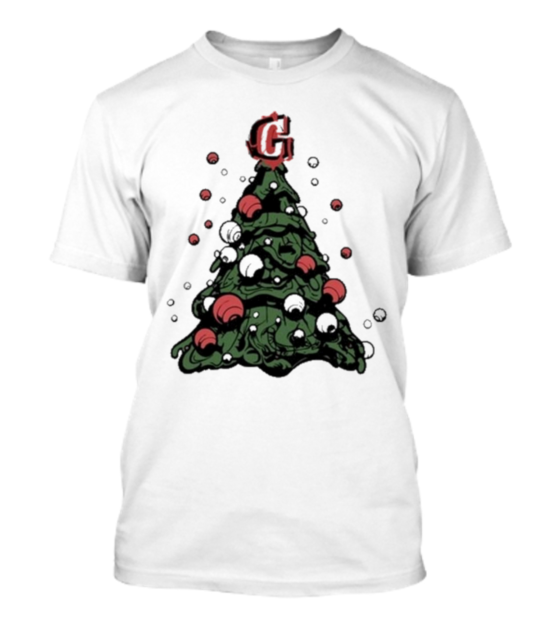 Santa Tree Graffiti Christmas Tree G T-Shirt