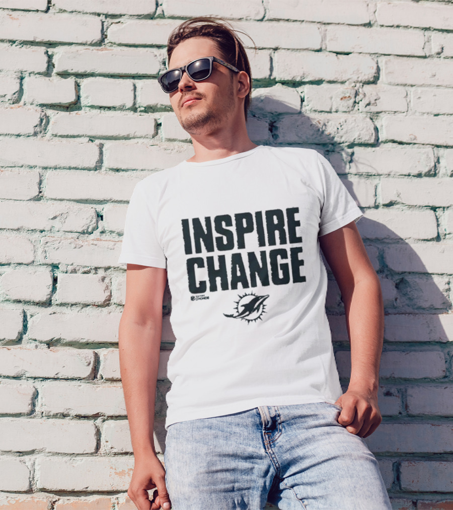 Miami Dolphins Inspire Change NFL Initiative T-Shirt