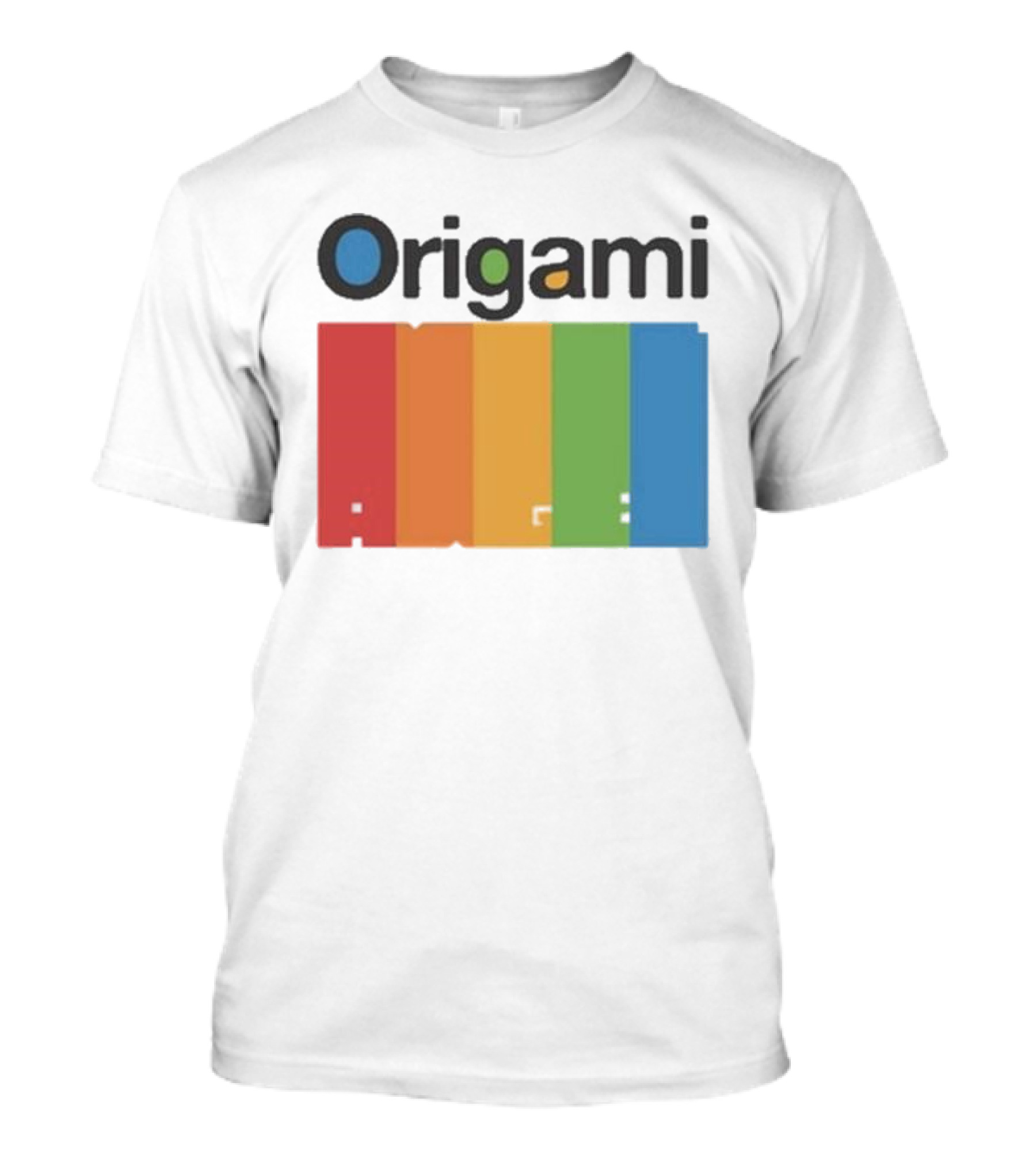 Origami Colorful Spectrum Stripes T-Shirt