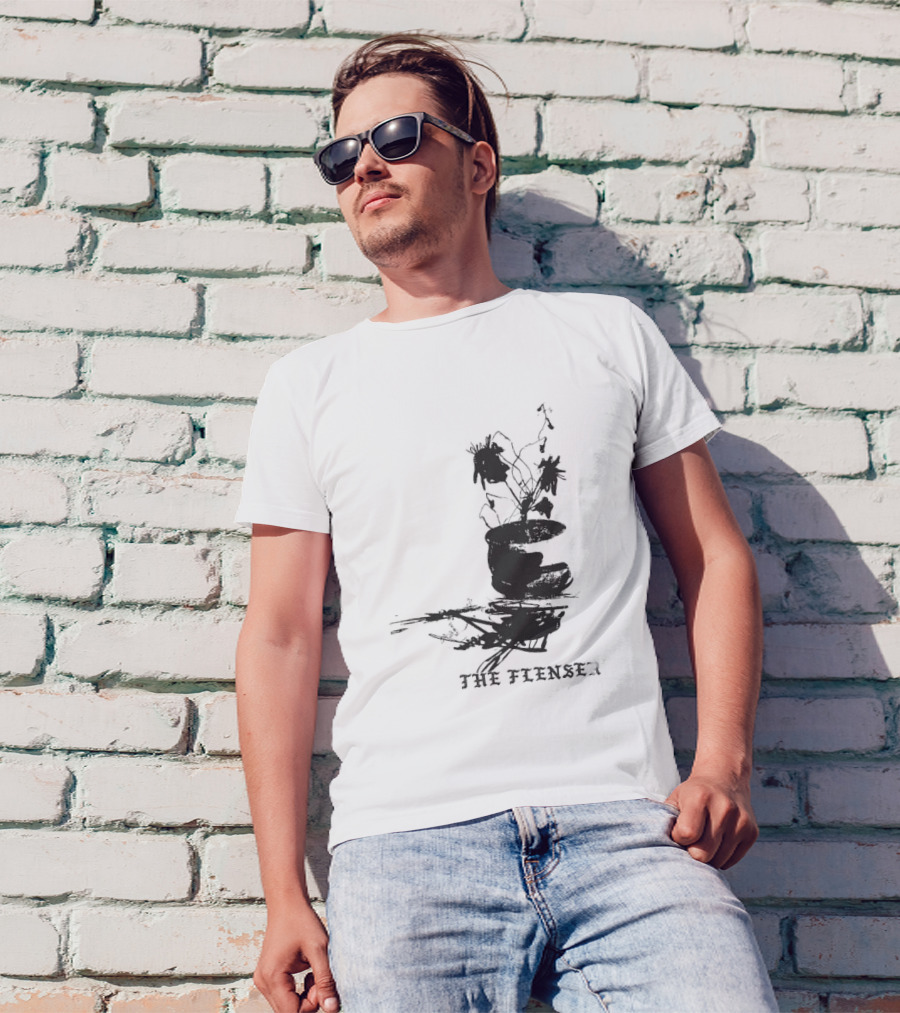 The Flenser Sad Flower Reflection T-Shirt