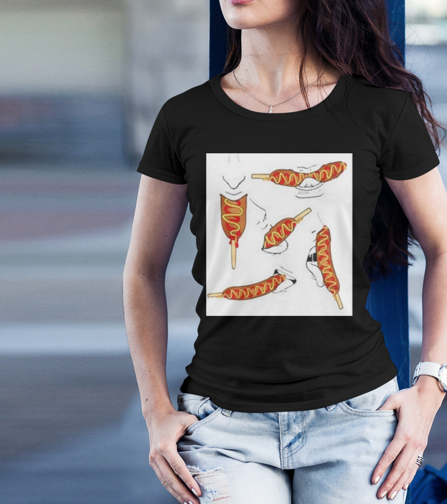Buboosenchan Corn Dog Eating Sequence T-Shirt