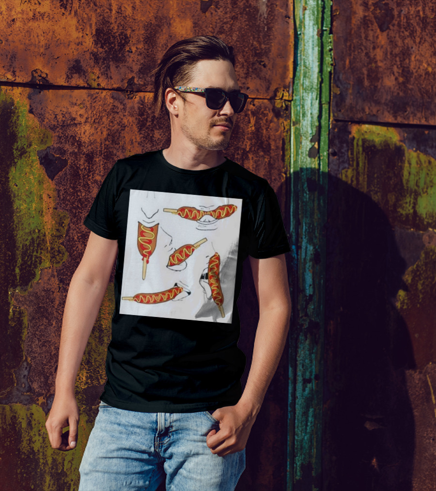 Buboosenchan Corn Dog Eating Sequence T-Shirt