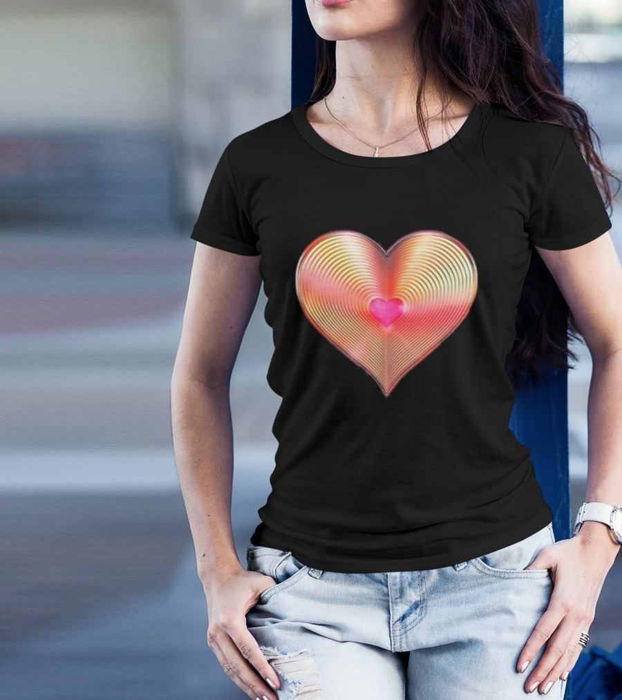 Cannons Band Radiant Gold Heart T-Shirt