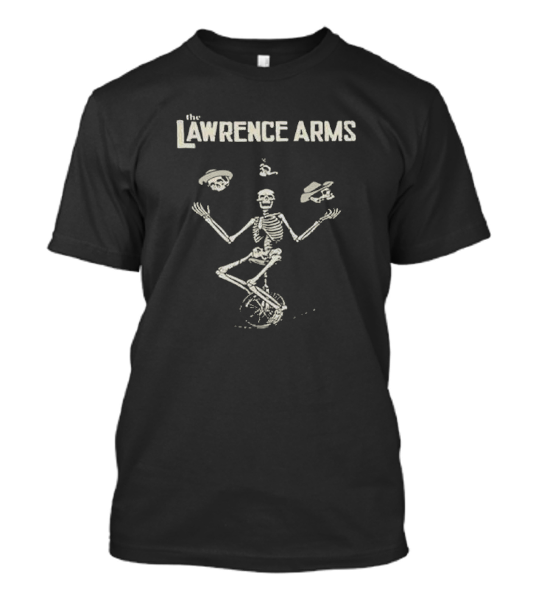 The Lawrence Arms 2024 25th Anniversary Tightrope Skeleton Juggling Hats T-Shirt