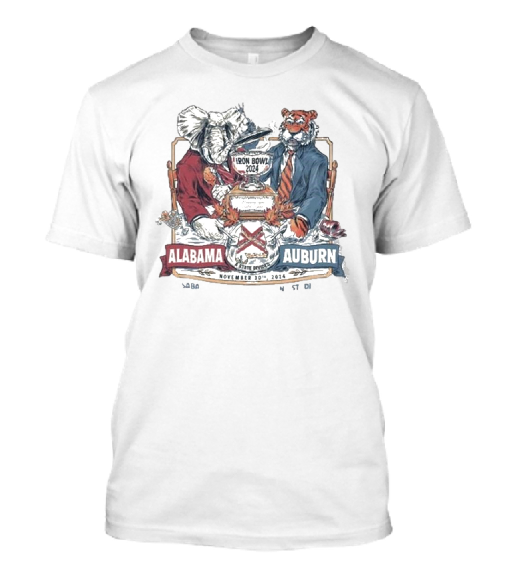 Alabama Vs Auburn Iron Bowl 2024 Rivalry November 30 T-Shirt