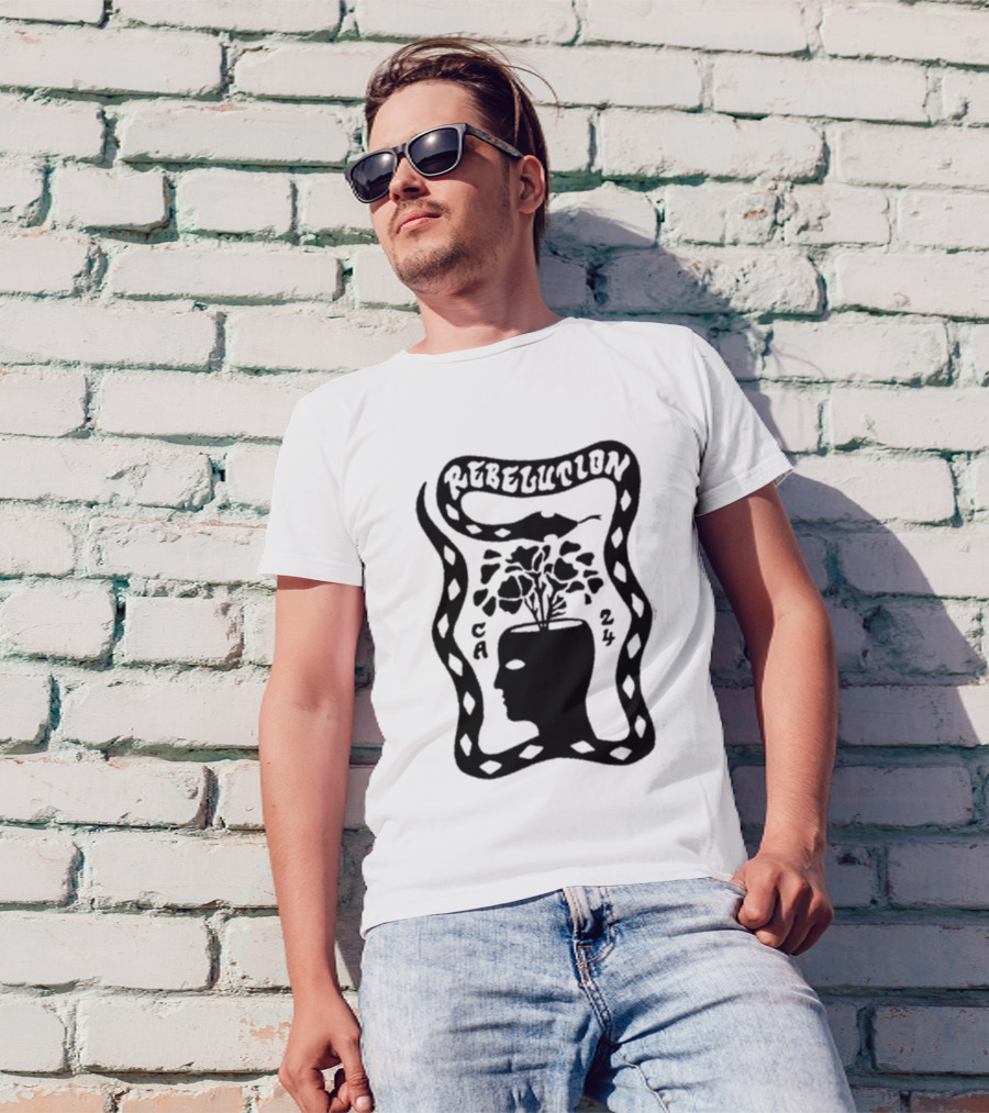 Rebelution CA 24 Snake Plant Head T-Shirt