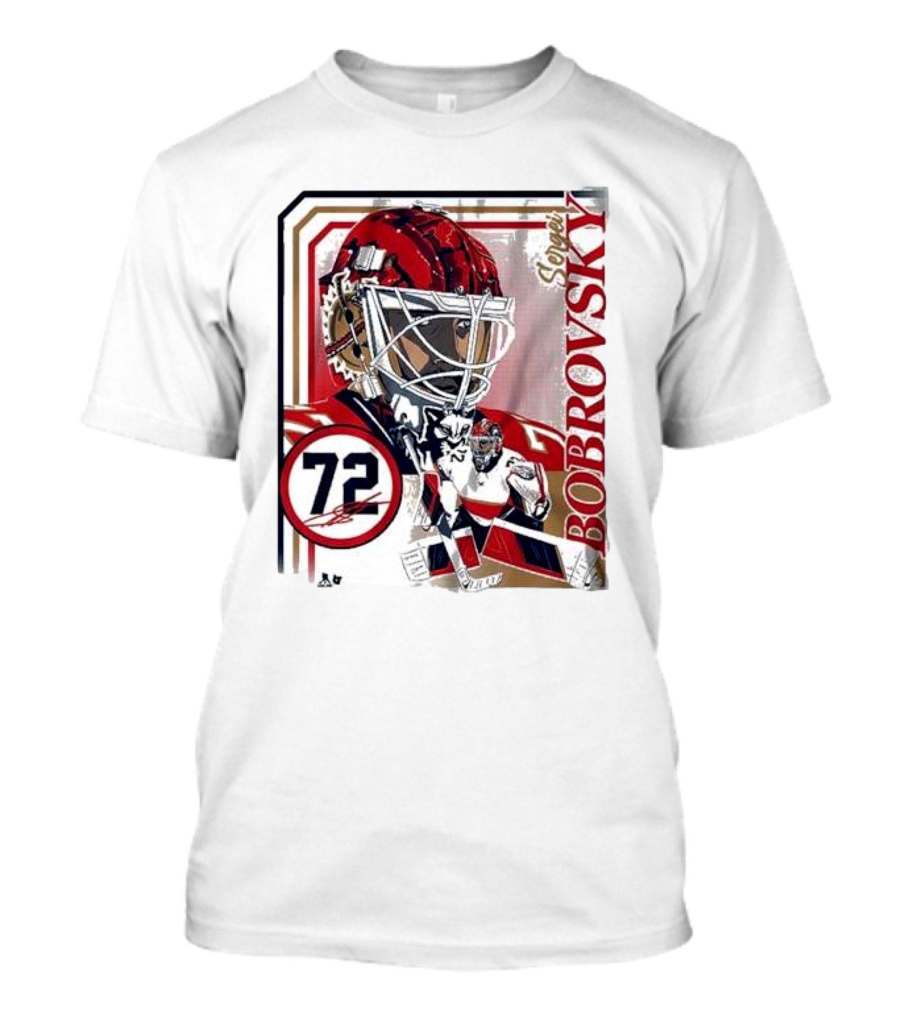 Sergei Bobrovsky 72 Goalie Mask Collage Frame T-Shirt