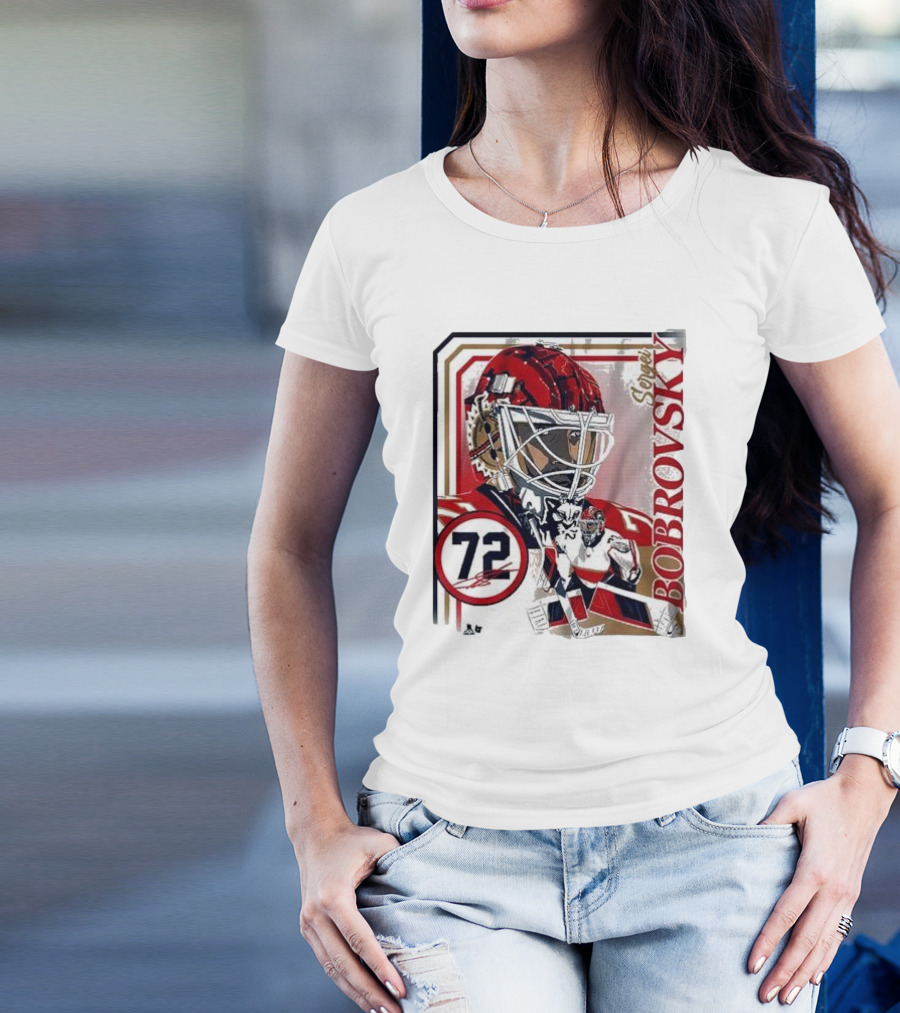 Sergei Bobrovsky 72 Goalie Mask Collage Frame T-Shirt