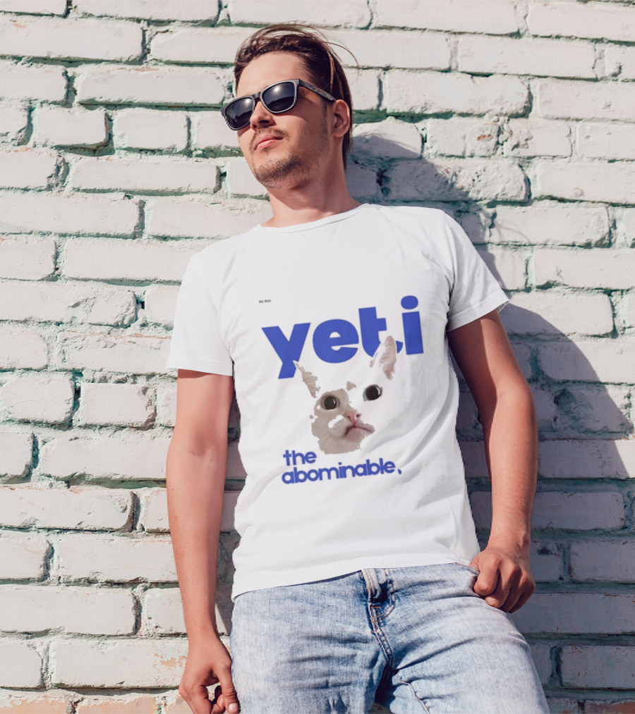Yeti The Abominable No Boit Cat Face T-Shirt