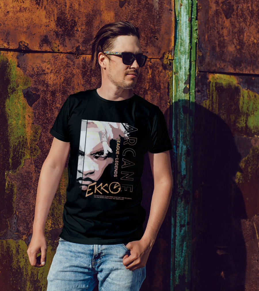 League Of Legends Arcane Ekko Brown It's Not Enough To Give People What They Need To Survive You Have To Give Them What They Need To Live T-Shirt