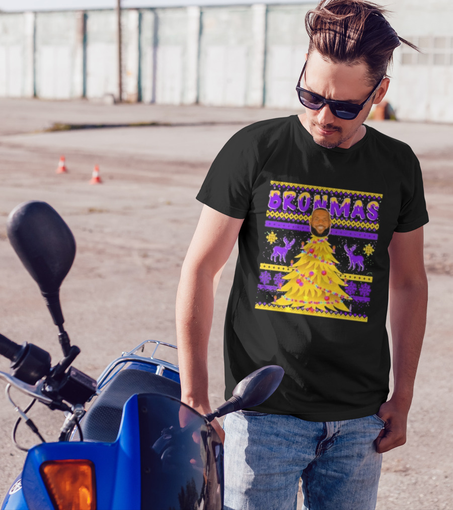Bronmas Christmas Tree Ugly Christmas 2024 Lebron James T-Shirt
