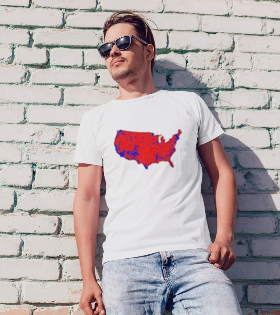 Brett Cooper Mandate Map USA Red And Blue Election T-Shirt
