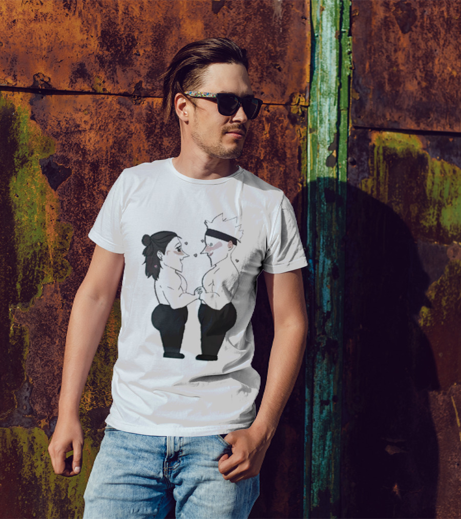 Buboosenchan’s Anime Couple Romance Holding Hands T-Shirt