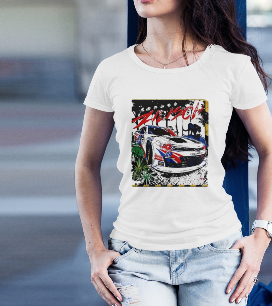 Zilisch 88 Chevrolet Racing Car Jungle Scene T-Shirt