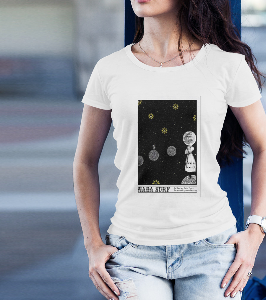 Nada Surf Le Bataclan Paris France Novembre 29 2024 Concert Cosmic T-Shirt