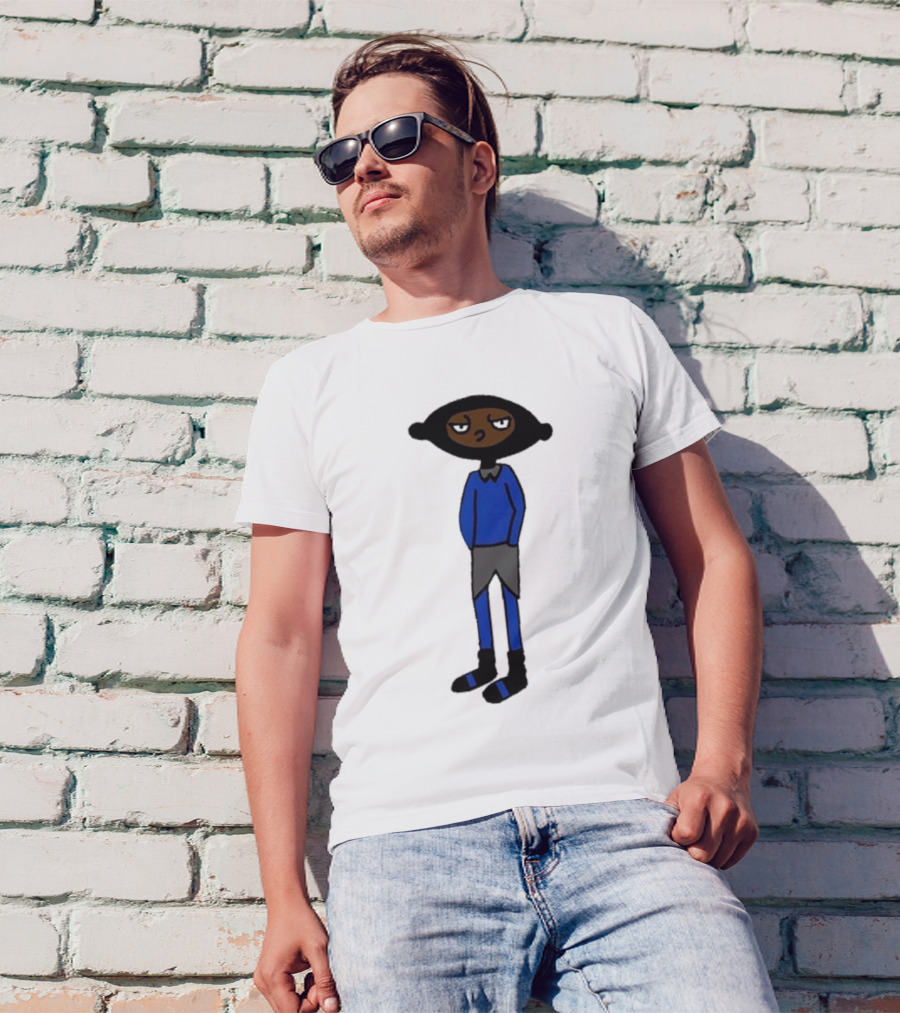 Yuno Miles Stay Calm Blue Outfit Cartoon Character T-Shirt