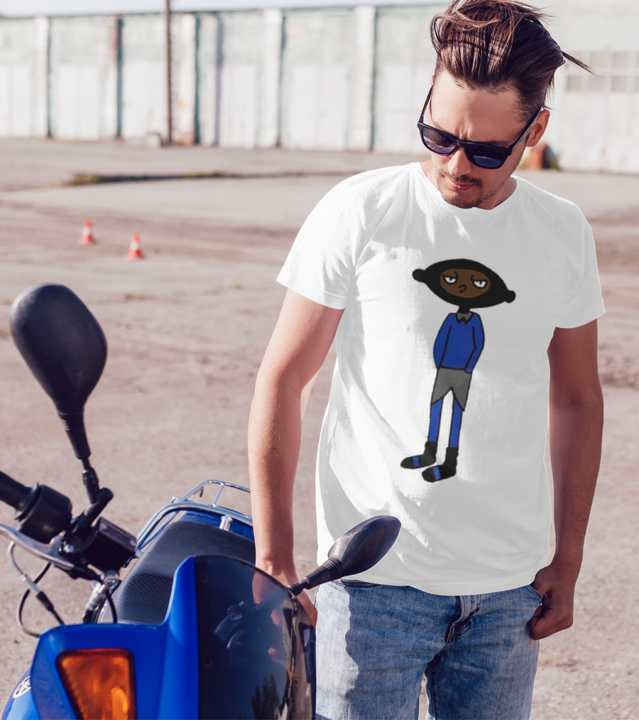 Yuno Miles Stay Calm Blue Outfit Cartoon Character T-Shirt