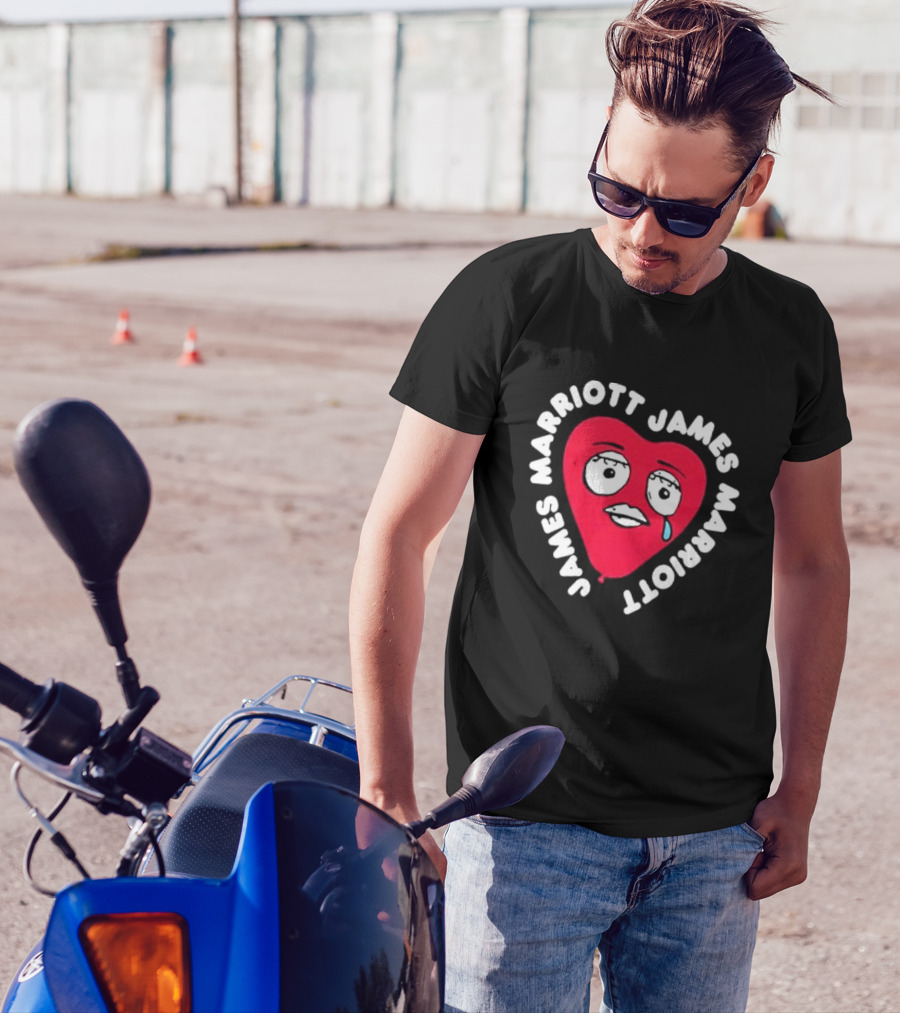 James Marriott Heart Face Are We There Yet T-Shirt