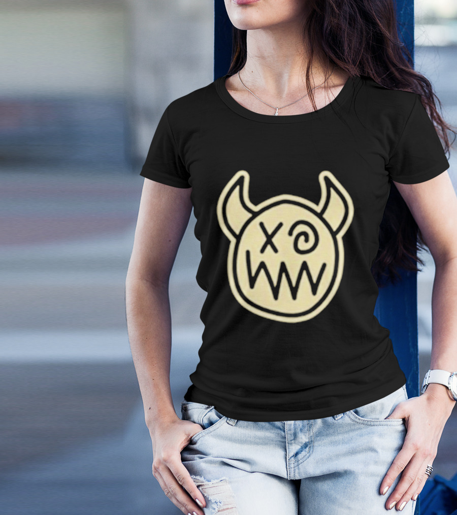 Joey Valence And Brae Double XP Demon Icon With Horns And Crossed Eyes T-Shirt