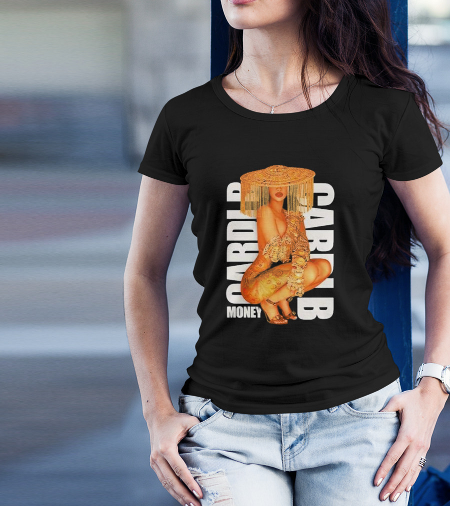 CardI B Money Squat Bold Fashion T-Shirt