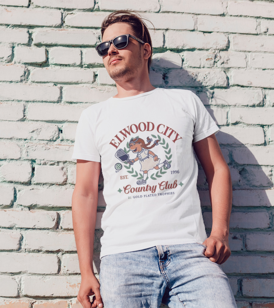 ELWOOD CITY COUNTRY CLUB EST. 1996 21 GOLD PLATED TROPHIES T-Shirt