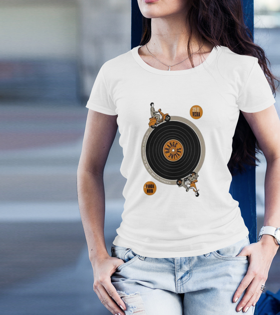 Orange Skyline Vera Groningen Netherlands 29 Nov 2024 Tour Panda Noir T-Shirt