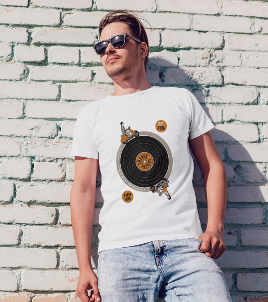 Orange Skyline Vera Groningen Netherlands 29 Nov 2024 Tour Panda Noir T-Shirt