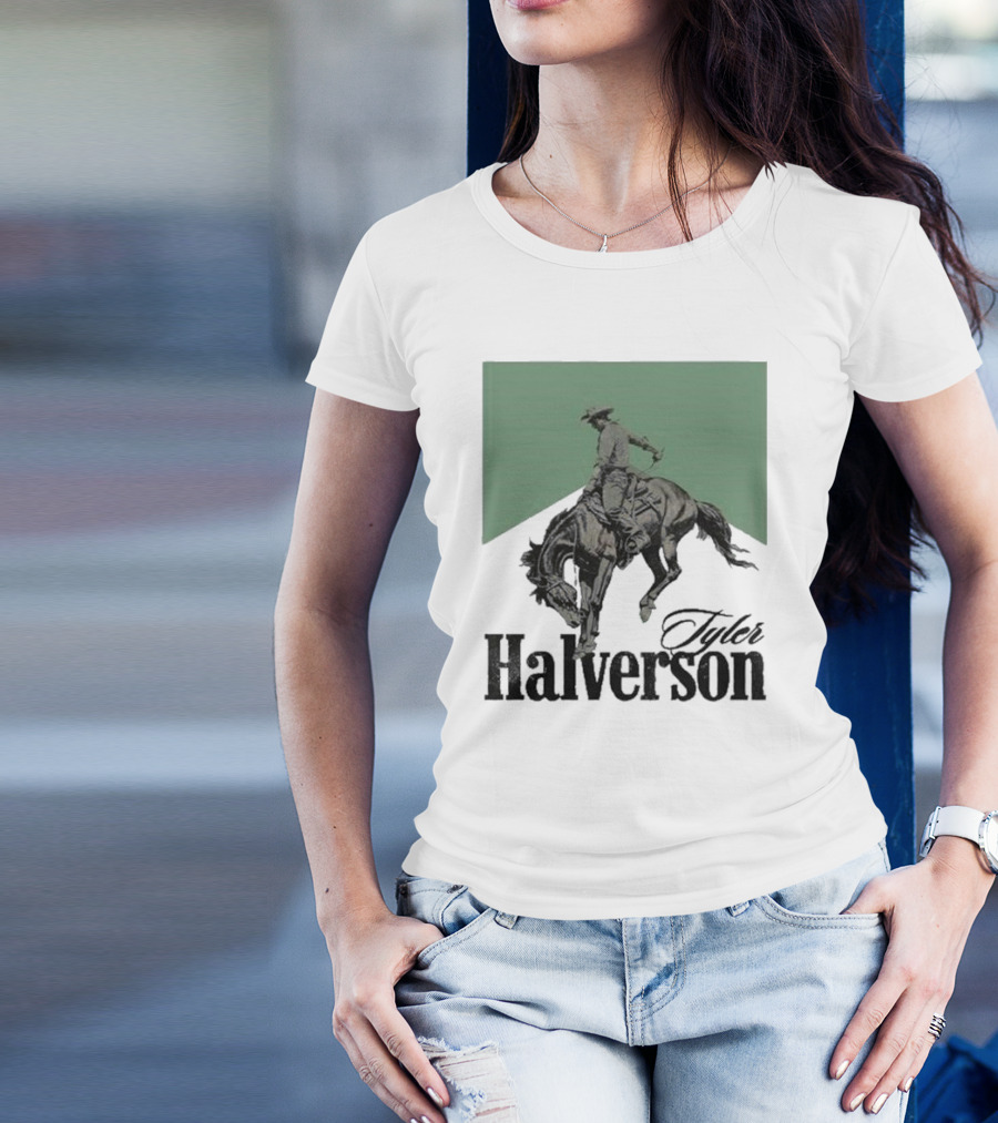 Tyler Halverson Bucking Horse Chevron T-Shirt