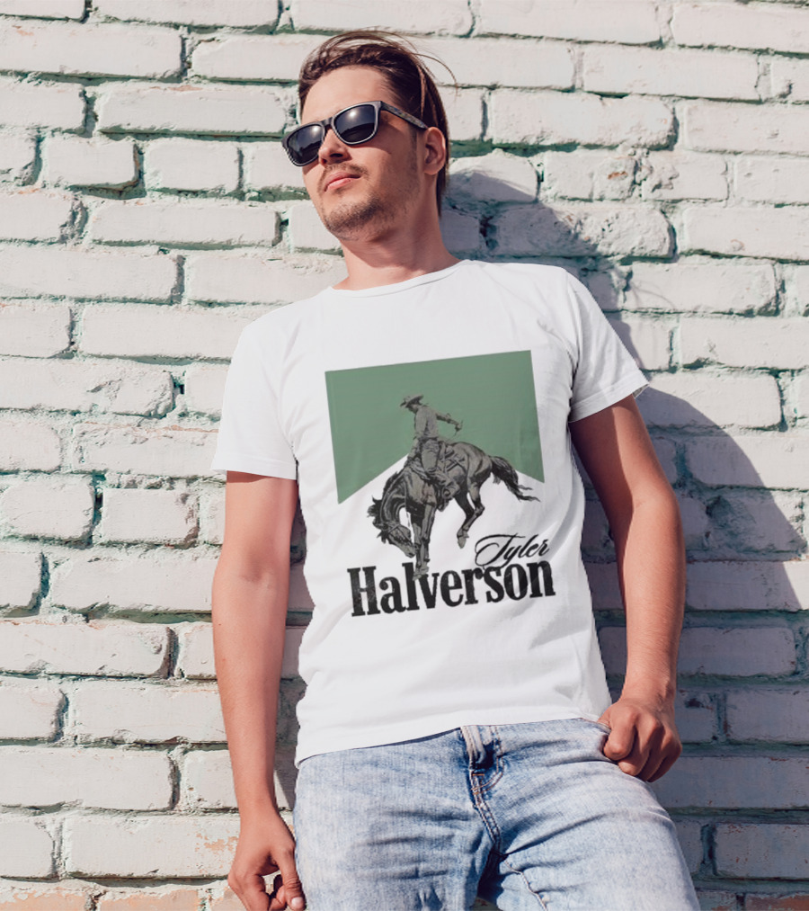 Tyler Halverson Bucking Horse Chevron T-Shirt