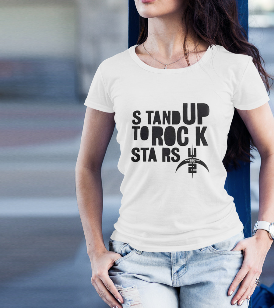 U2 360 Degree Tour 2009 Stand Up To Rock Stars T-Shirt