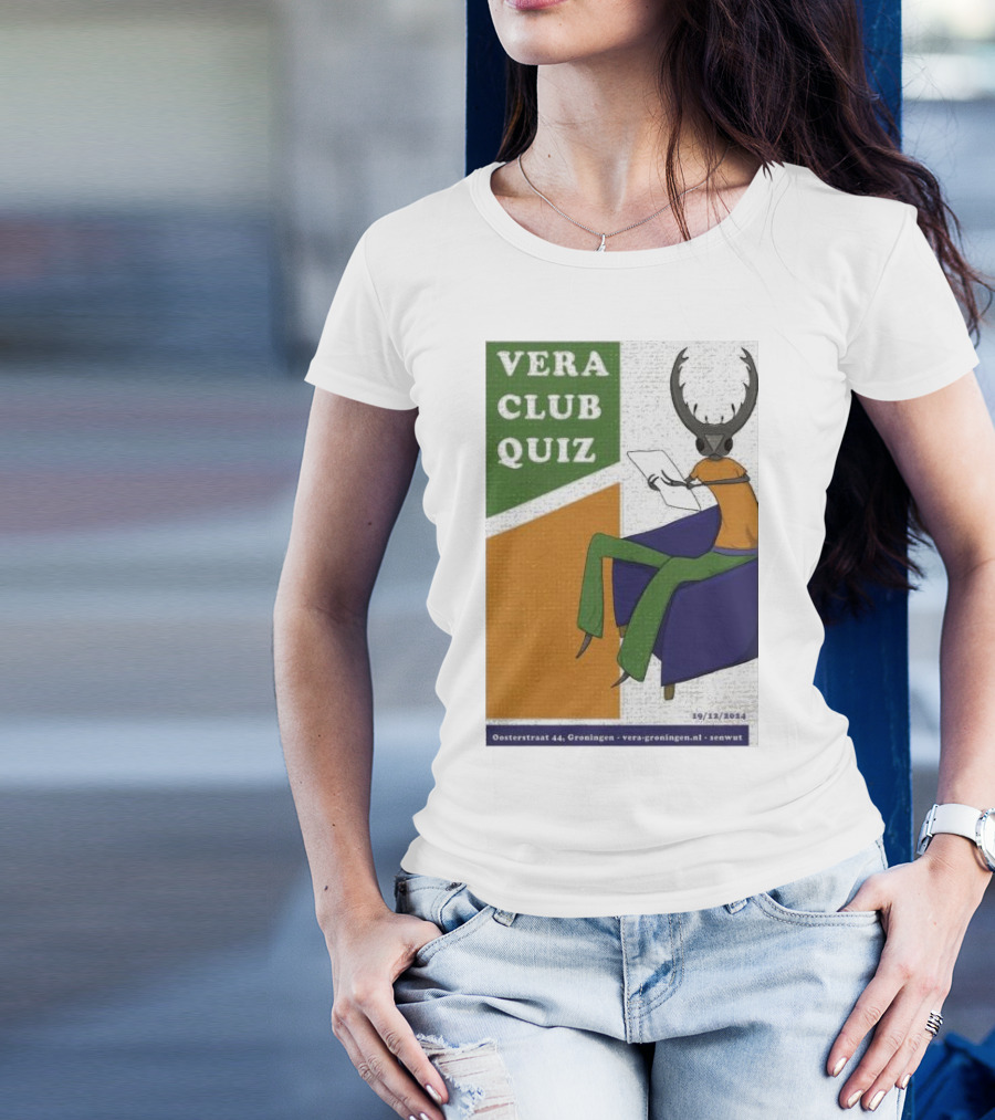 Vera Club Quiz Groningen Netherlands December 19 2024 Oosterstraat 44 Vera-Groningen.nl Seawut T-Shirt