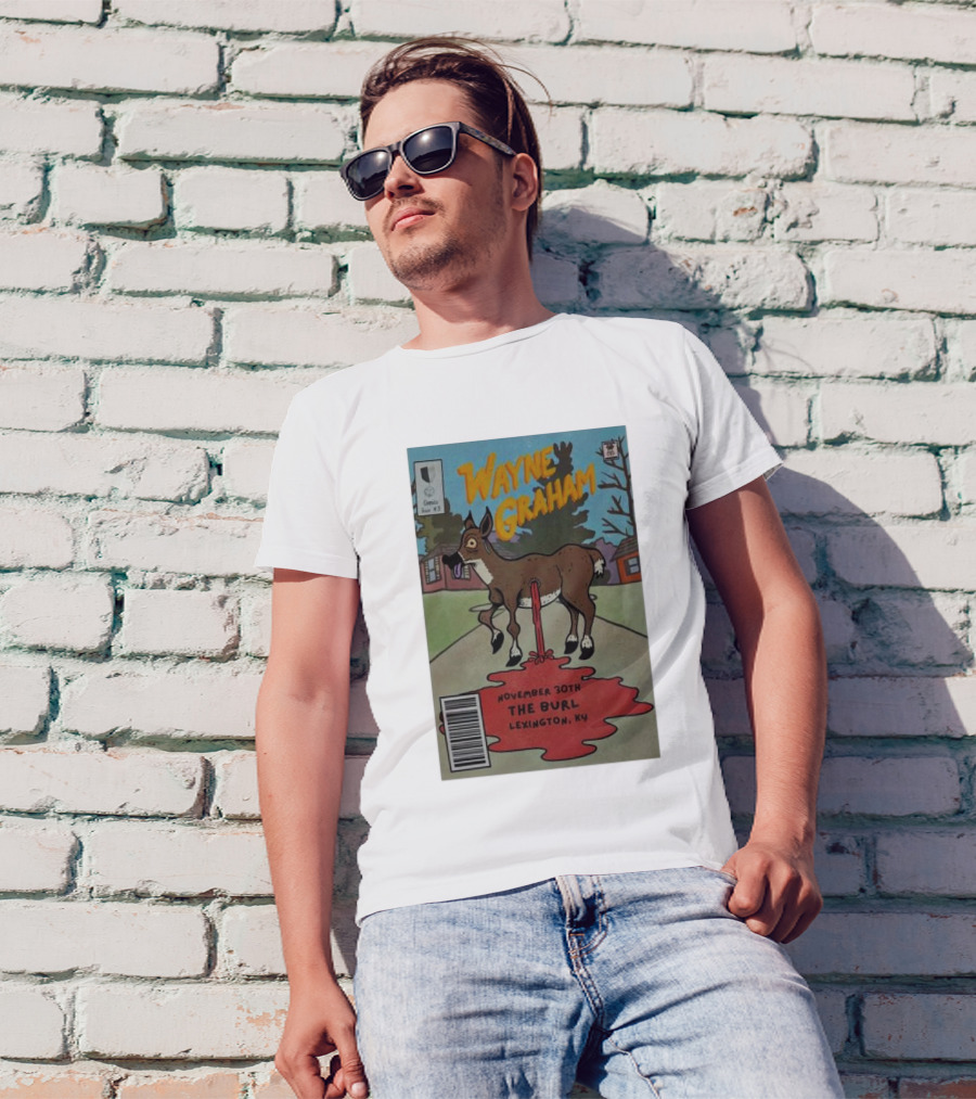 Wayne Graham Comic Style Concert Poster November 30th The Burl Lexington KY T-Shirt