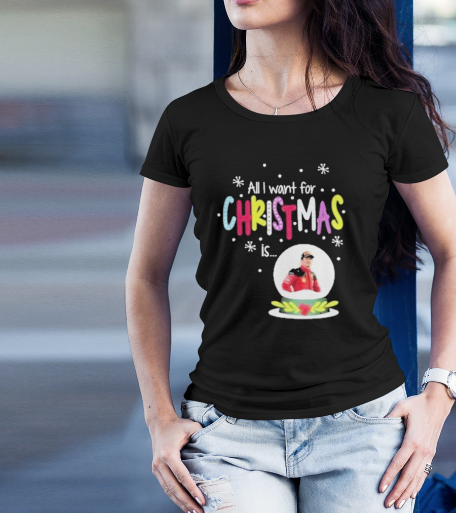 All I Want For Christmas Is Charles Leclerc Snow T-Shirt