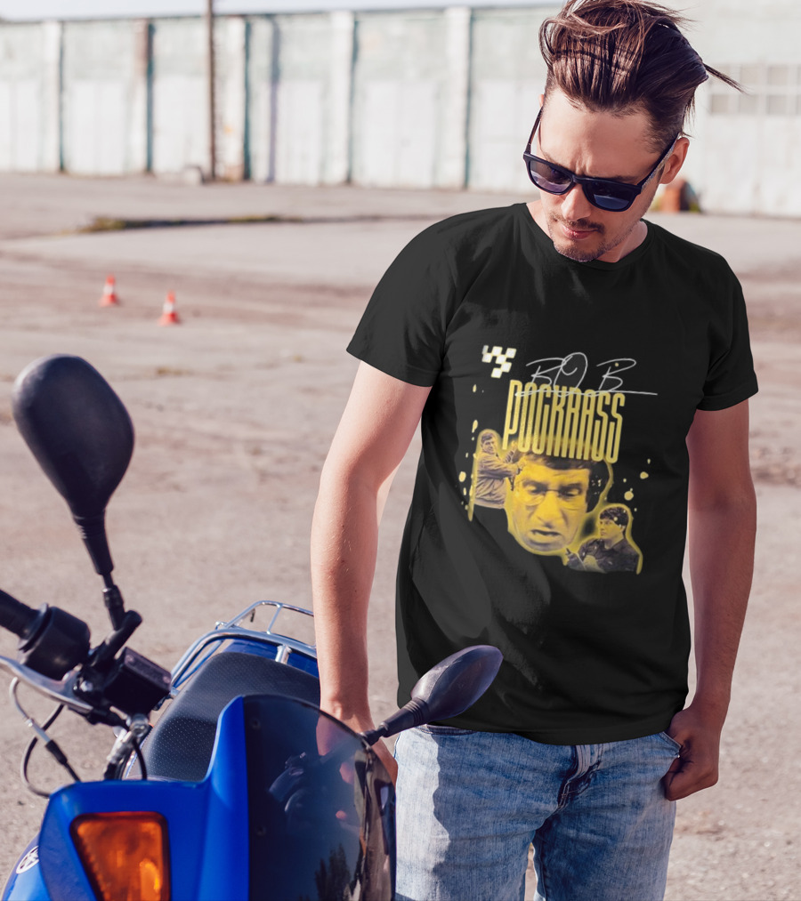 John Hunter Nemechek Bob Pockrass Racing Passion Bold Yellow Graphics T-Shirt