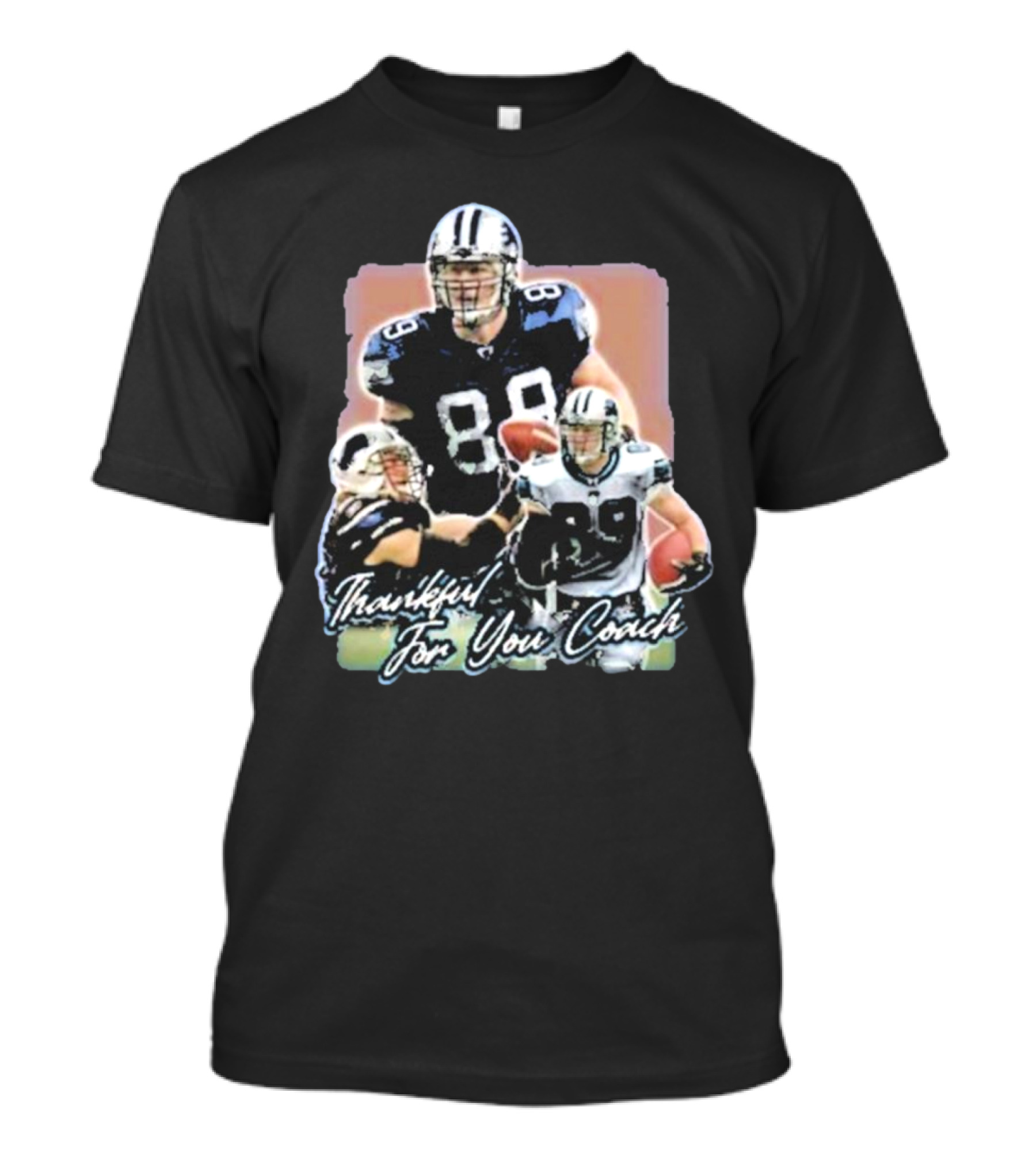 Thankful For You Coach Football Gratitude 89 Detroit T-Shirt