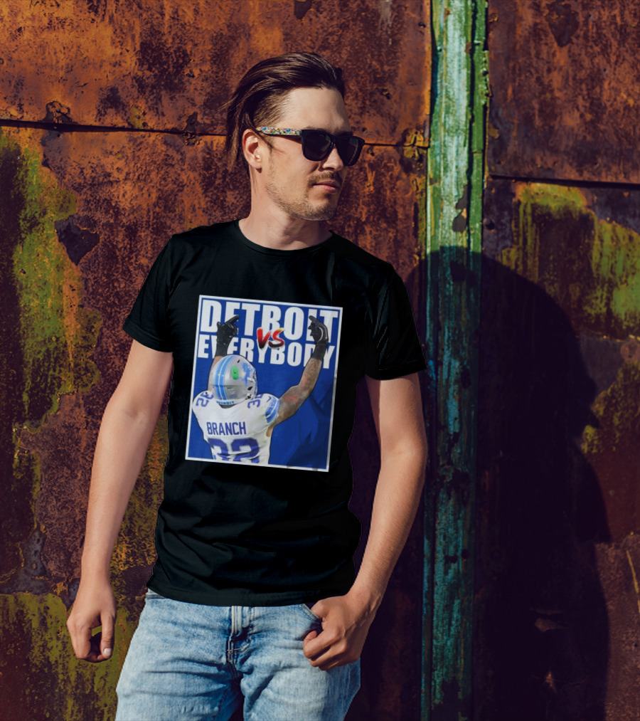 Detroit Lions Vs Everybody Branch 32 Limited 2D T-Shirt