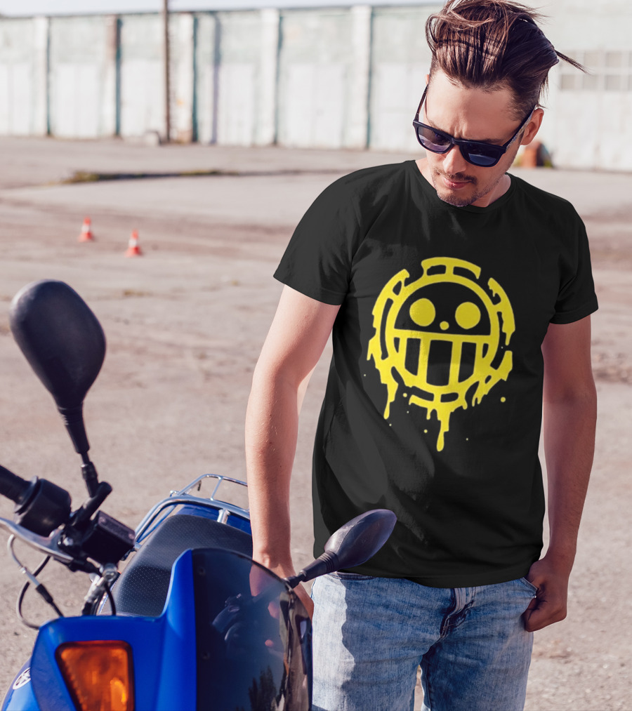 One Piece 2024 Tour Low Key Anime Iconic Yellow Dripping T-Shirt