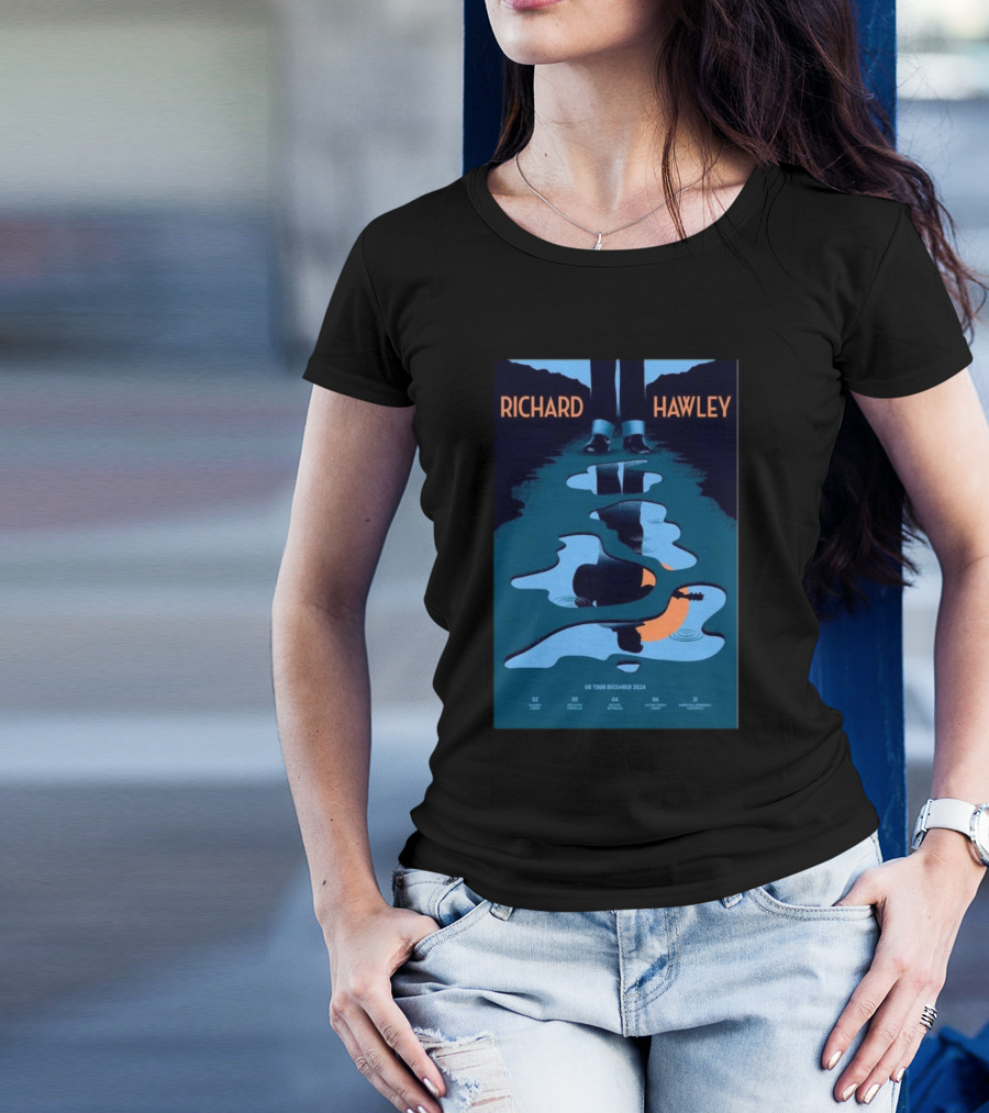 Richard Hawley UK Tour December 2024 Puddles Reflection T-Shirt