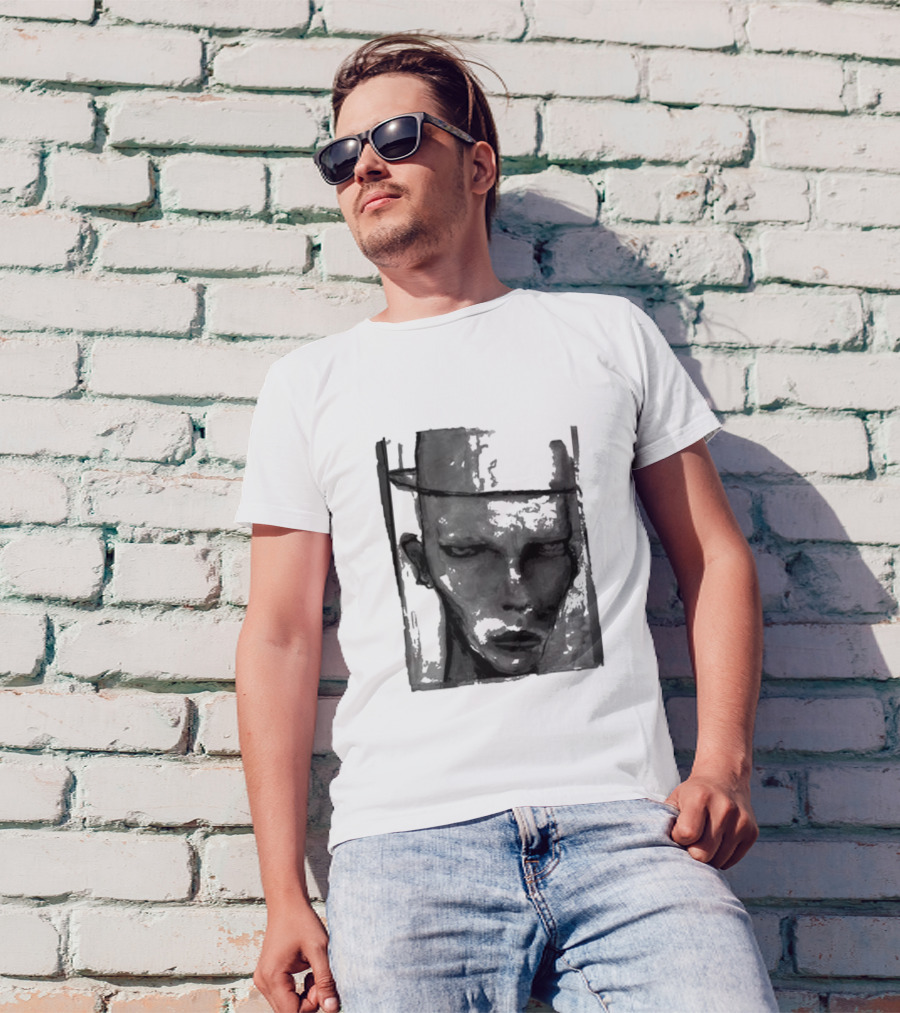 Marilyn Manson One Assassination Under God Monochrome Abstract Face T-Shirt