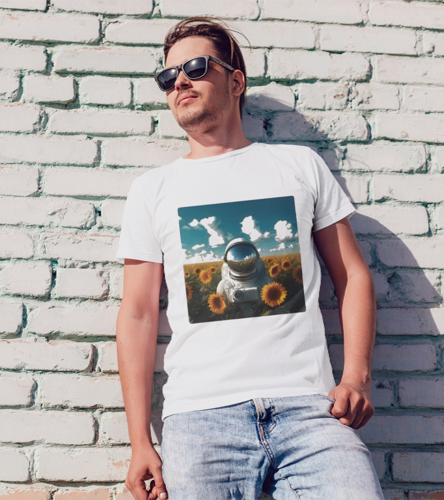 Tears For Fears Songs For A Nervous Planet Astronaut In Sunflower Field T-Shirt