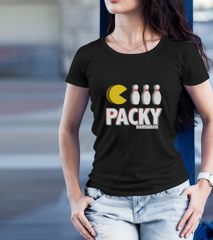 Packy Hanrahan Pac-Man Bowling Pins T-Shirt