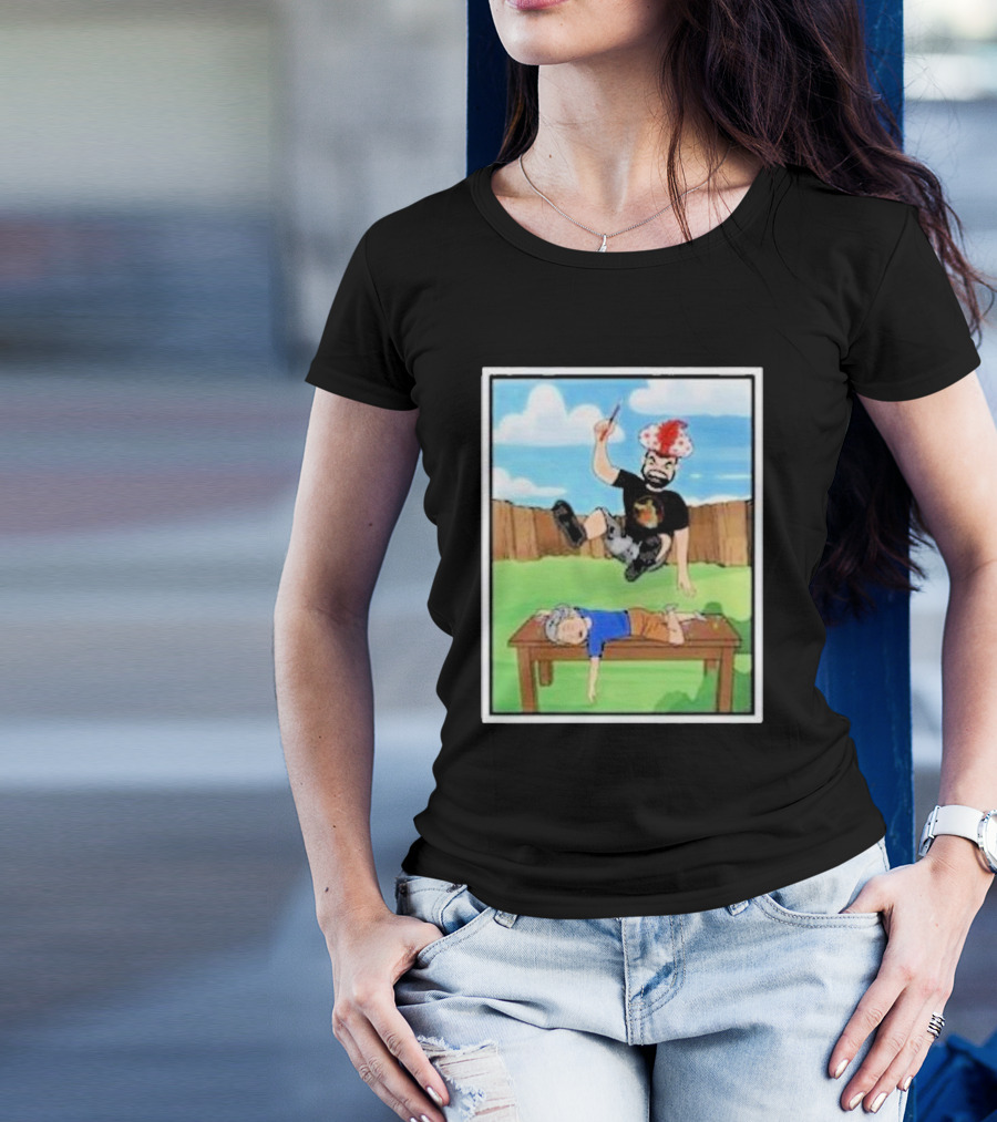 Super Sabu Superhumman X Jessjeckel Backyard Action Jump T-Shirt