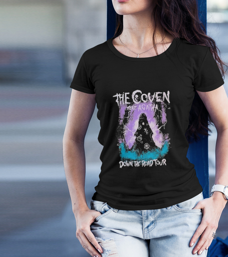 The Coven Feat Agatha Mystical Down The Road Tour With Cosmic Symbols T-Shirt
